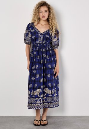 Apricot PAISLEY PRINT BUTTON MIDI - Day dress - navy