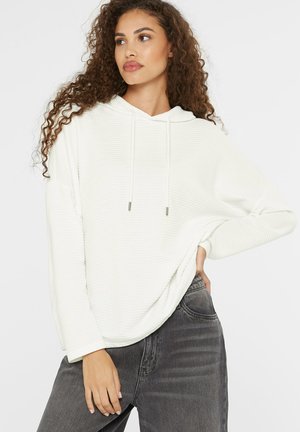 SENSES.THE LABEL, SENSES.THE LABEL STRUKTURIERTES KAPUZENSWEATSHIRT SO:LA - Kapuzenpullover - ivory