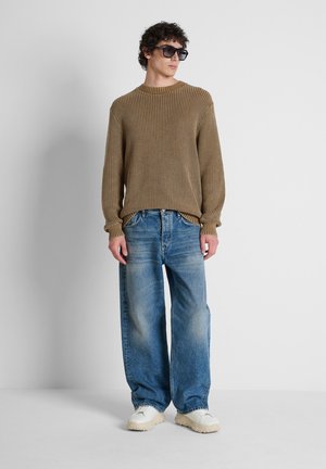 Antony Morato, JEANS JAMES WIDE LEG FIT IN BLUE DENIM OVERDYED - Straight leg jeans - blue denim