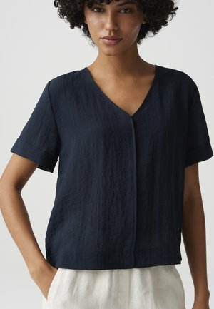 OPUS, BOXY FIT - Blouse - coal blue