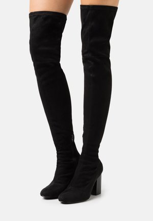 High heeled boots - black