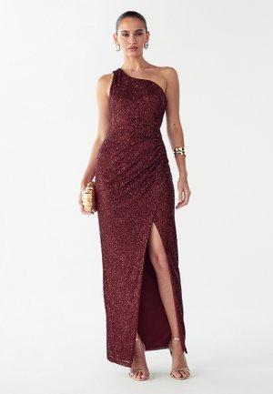 Gallakjole - burgundy sequin