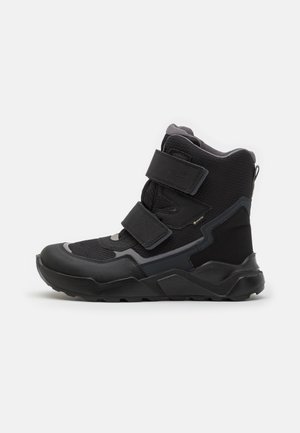 Superfit ROCKET - Schnürstiefelette - schwarz/hellgrau