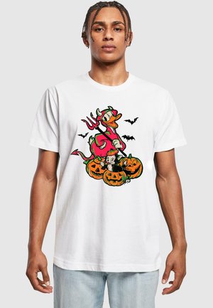 DONALD DUCK - HALLOWEEN DEVIL - Print T-shirt - white