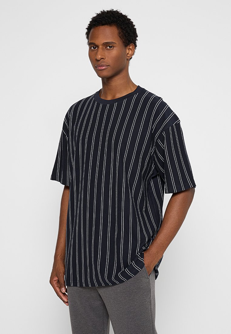 lindbergh T-shirt print donkerblauw