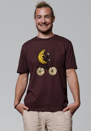 BANANA RIDER - T-shirt imprimé - red brown