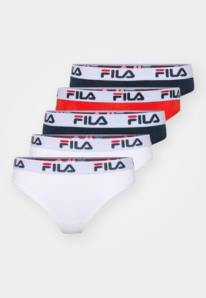 Fila WOMAN 5 PACK - Stringi - navy/white/red