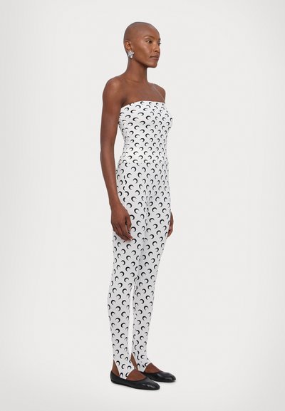 MARINE SERRE MOON PRINTED SECOND SKIN TUBE  - Tops - optical white