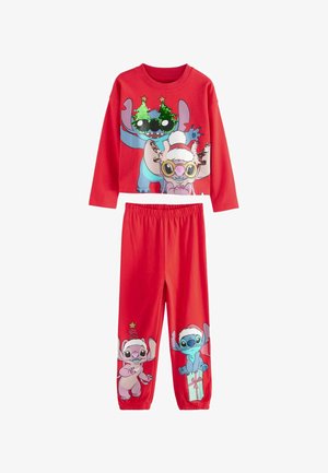 LICENSE LILO AND STITCH CHRISTMAS SET - Pižamos komplektas - red