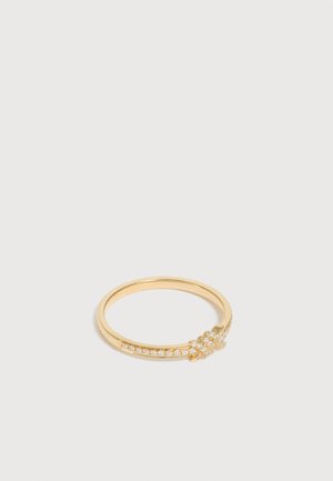 Djula, BARBELÉ FINE PAVED - Δαχτυλίδι - yellow gold-coloured