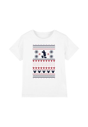 Disney MICKEY MOUSE CHRISTMAS ER - Print T-shirt - white