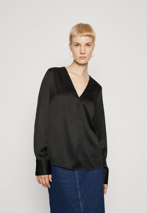 PIECES Tall PCSILJA V NECK - Bluse - black