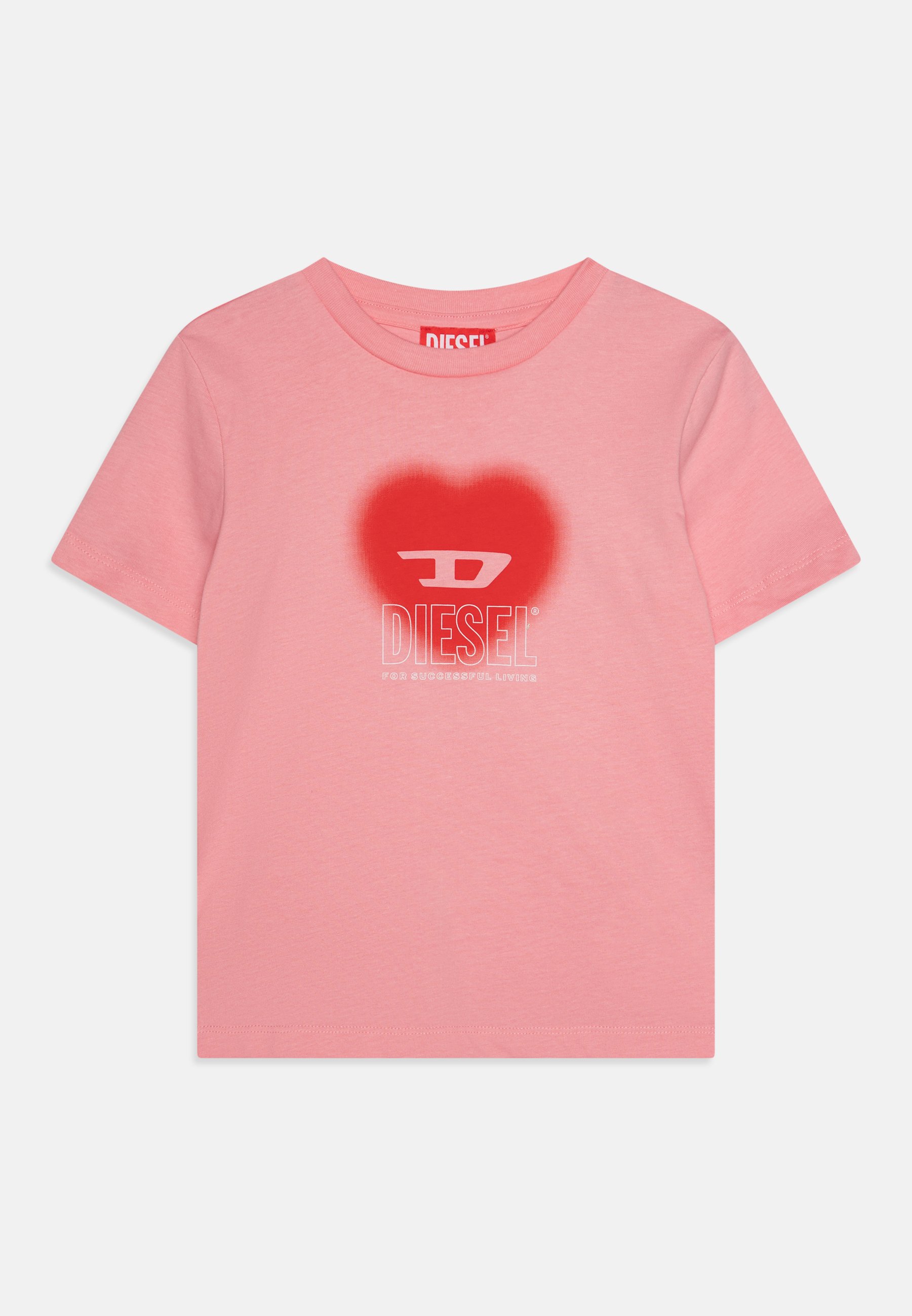 Diesel TCUORE T-shirt con stampa new pink/fuxia
