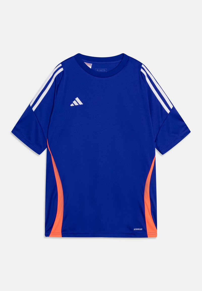 adidas Performance TIRO24 - SHORT SLEEVE - Športne majice - lucid blue/white/app solar red