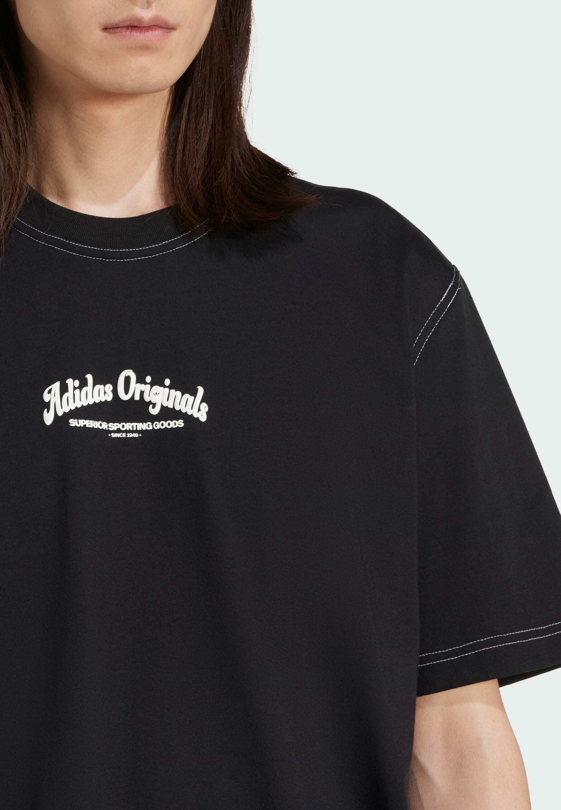 adidas Originals WABASH - Print T-shirt - black - Zalando.co.uk