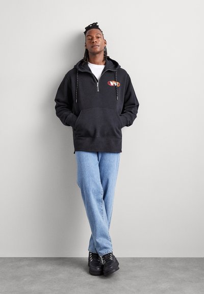 WOOD WOOD CASPER HALF ZIP - Melegítőfelső - black