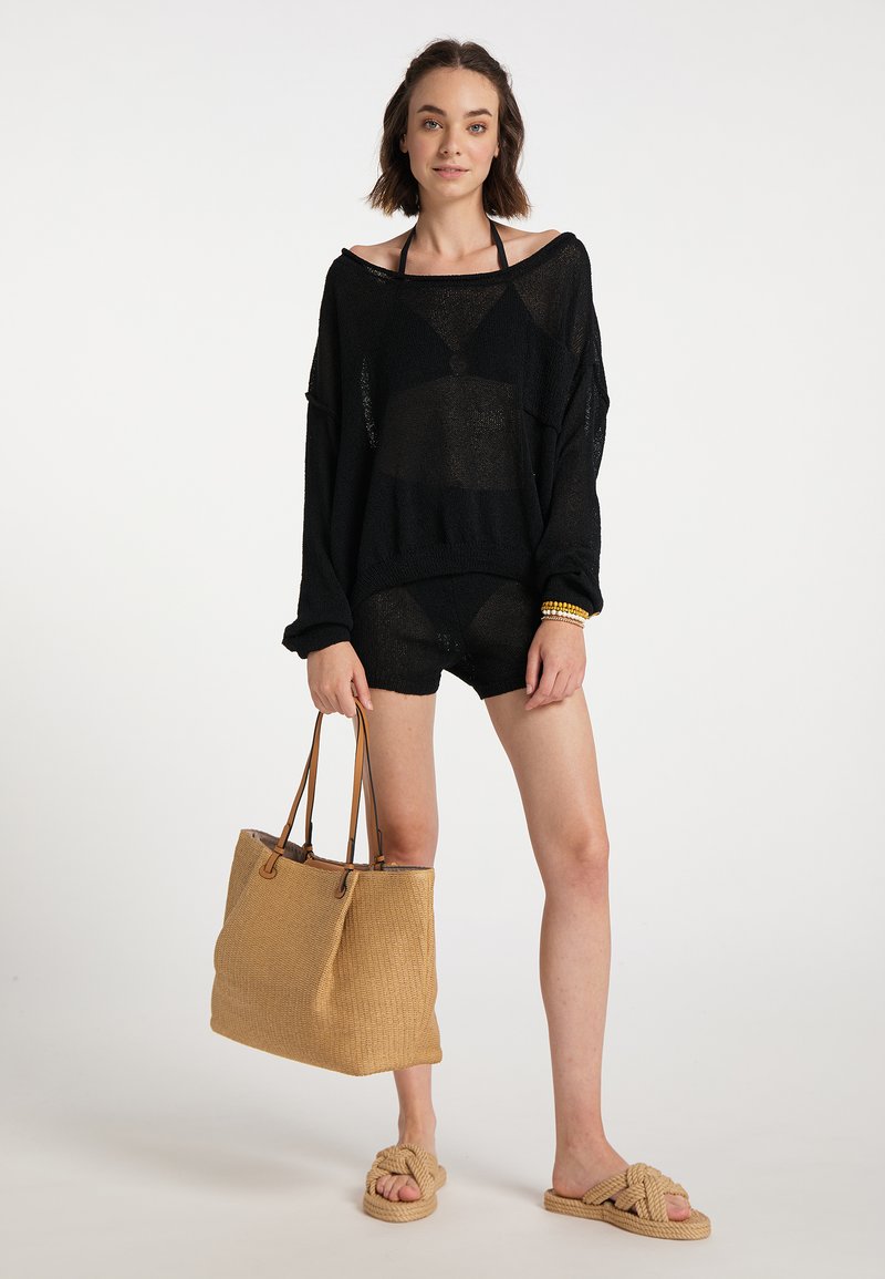 Damen Kleider | IZIA IZIA MAHISHA Strickpullover schwarz/anthrazit - XF10011 Damen Kleider | IZIA IZIA MAHISHA Strickpullover schwarz/anthrazit - XF10011