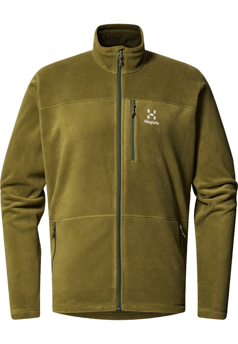 Haglöfs Fleecejas donkergroen gemêleerd Haglöfs Fleecejas donkergroen gemêleerd