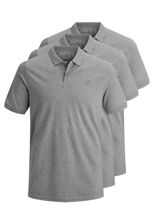 Jack & Jones 3 PACK BASIC - Polo - grau