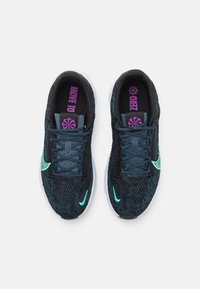 Nike Performance W NIKE SUPERREP GO 3 FLYKNIT - Sapatilha de treino - black/green glow/armory navy/vivid purple/lilac