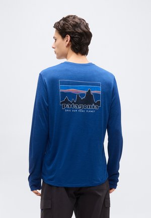 CAP COOL DAILY '73 SKYLINE - Hosszú ujjú felső - clement blue/light clement blue