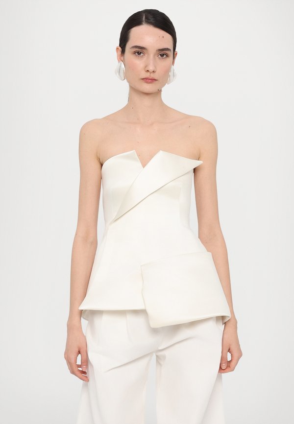 CORSETED TUXEDO  - Top - ivory4