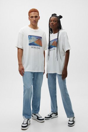 MOUNT HOKUSAI - T-shirts print - offwhite