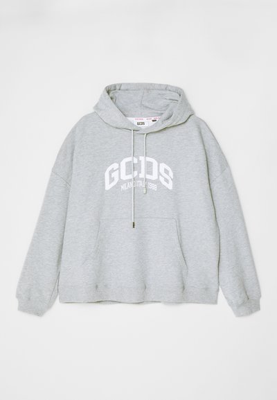 GCDS LOUNGE LOGO HOODIE UNISEX - Felpa - grey