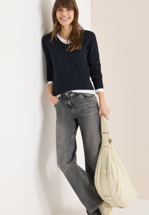 BASIC PULLOVER - Jersey de punto - blau