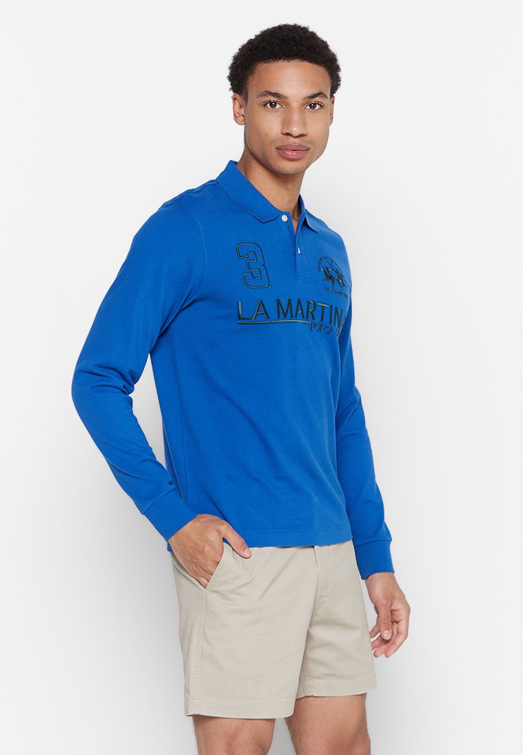 LA MARTINA Poloshirt blauw LA MARTINA Poloshirt blauw