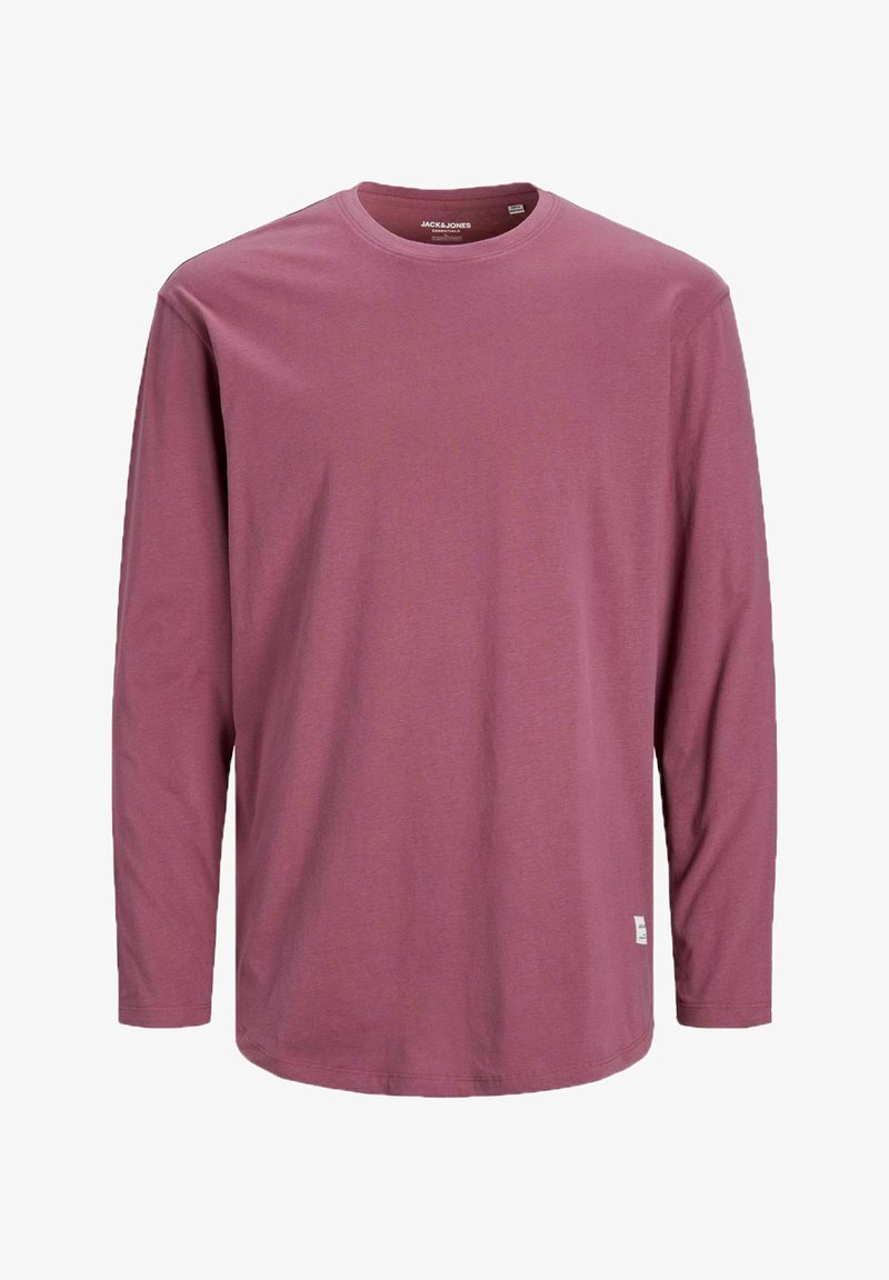 Jack & Jones JJENOA TEE O NECK - Ilgarankovis viršutinės dalies drabužis - hawthorn rose