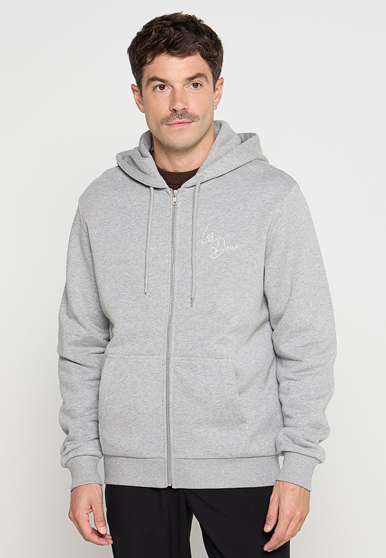 Les Deux Sweater met rits grijs