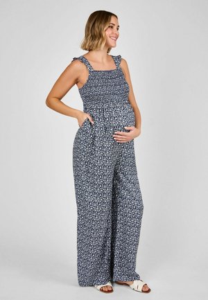 DITSY FLORAL SHIRRED  - Jumpsuit - blue