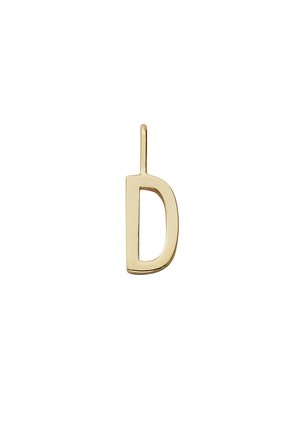 LETTER CHARM 10MM A-Z 18K GOLD-PLATED - Anhänger - gold-coloured
