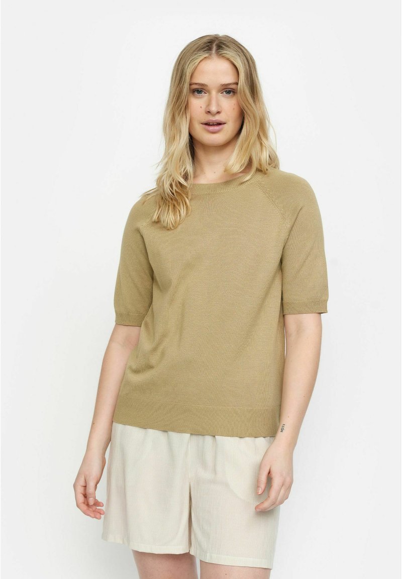 Soft Rebels MARLA O-NECK - T-shirt basic - olive gray
