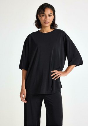 Lindex SHORT-SLEEVED - T-shirt basic - black