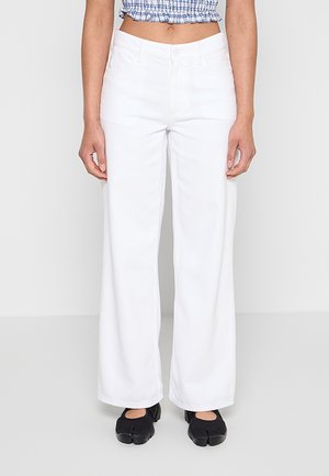 Marc O'Polo DENIM, DENIM TROUSERS, MID WAIST, WIDE LEG - Wide Leg - white