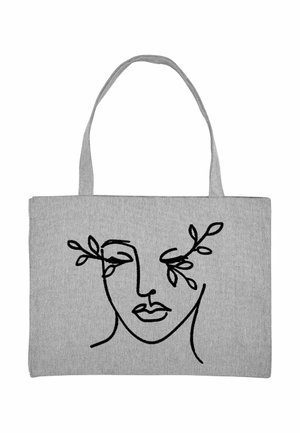 HARMONY PRINT - Shopping Bag - mottled grey