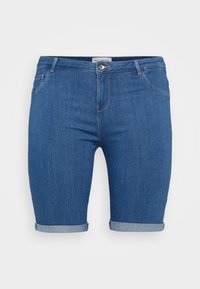 CARTHUNDER LIFE - Farkkushortsit - medium blue denim