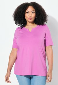 Maglietta Ulla Popken Linea A Rosa Fucsia - Taglia Forte 48-50, Morbida Ed Elastica
