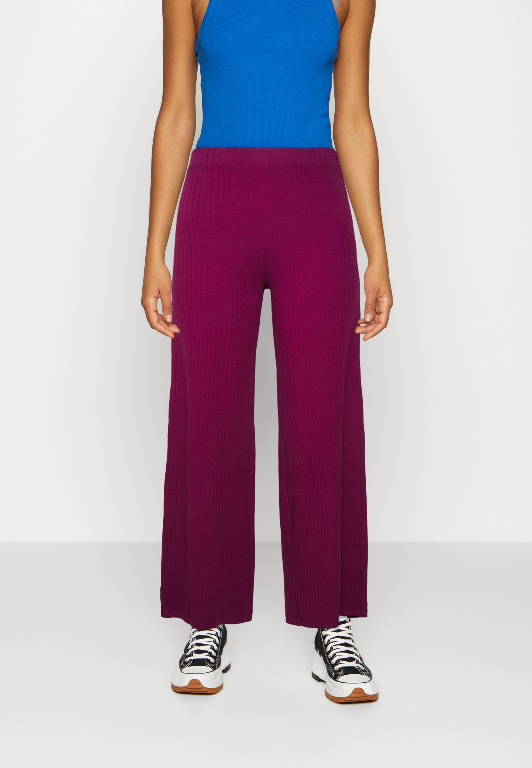 Even\u0026Odd Trousers - dark purple 