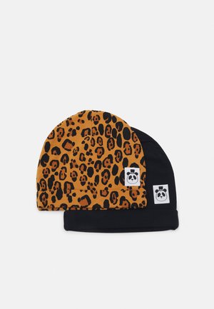BASIC LEOPARD BEANIE UNISEX 2 PACK - Beanie - black/multicolor