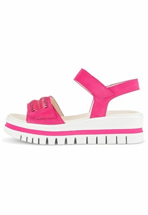 Sandalen met plateauzool - pink