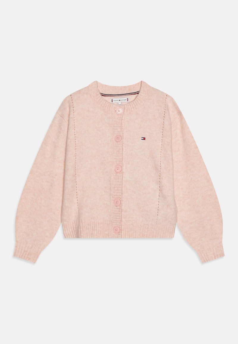 Tommy Hilfiger POINTELLE CARDIGAN Vest pink crystal/roze Zalando.nl