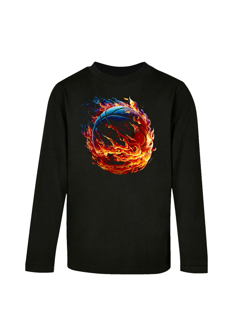F4NT4STIC BASKETBALL ON FIRE - Long sleeved top - schwarz