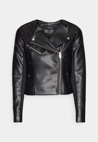 VMRILEY RIO SHORT COATED JACKET - Faux leather jacket - black