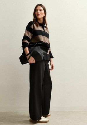 PULL ON WIDE  - Pantaloni - black