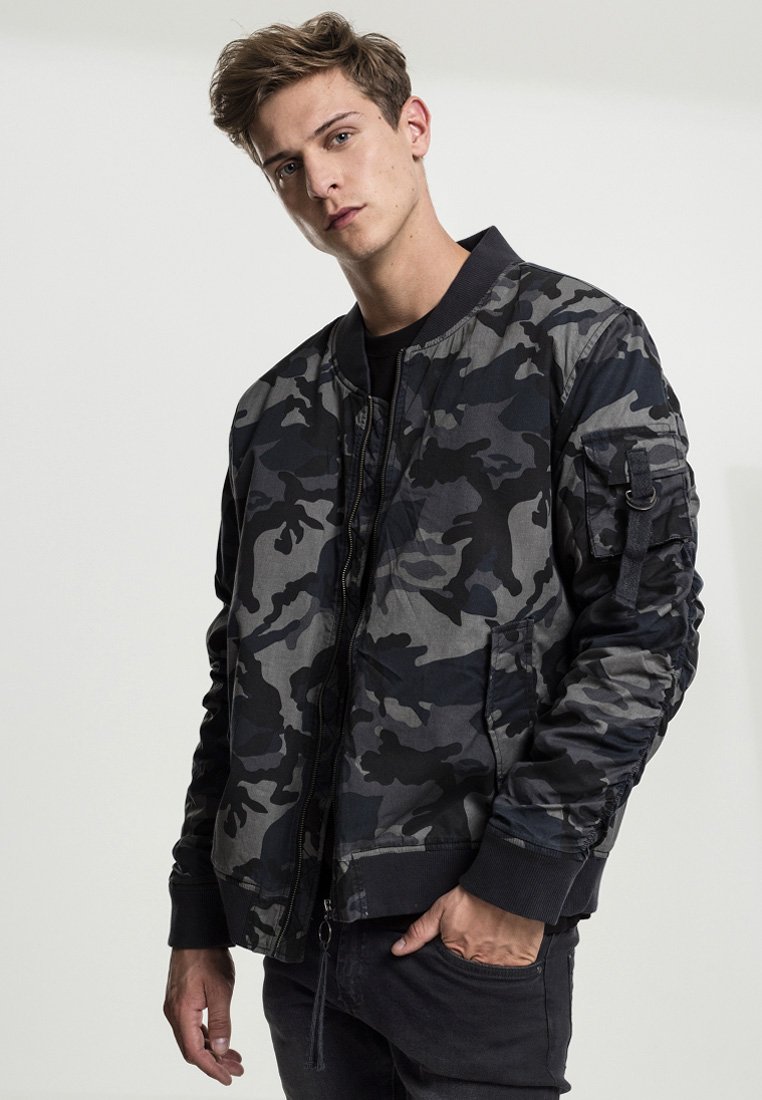 Urban Classics VINTAGE CAMO  - Giubbotto Bomber - dark camo