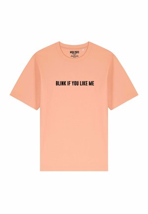 BLINK IF YOU LIKE PRINT HEAVYWEIGHT - Print T-shirt - light pink