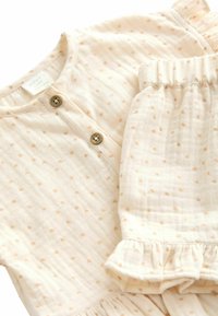 Next 2 PIECE SHORT SLEEVE PEPLUM SET - Shorts - beige